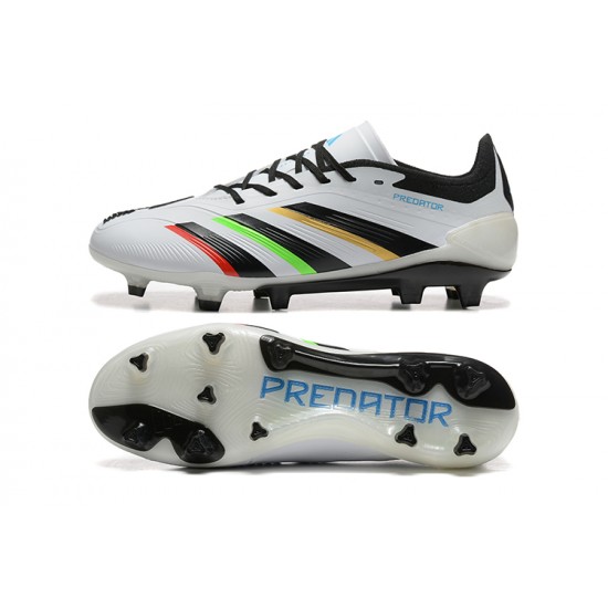 Tienda  Adidas Predator Accuracy FG Blanco y Negro Hombre Zapatos De Futbol