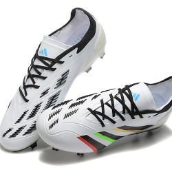 Adidas Predator Accuracy FG Blanco y Negro Hombre Zapatos De Futbol