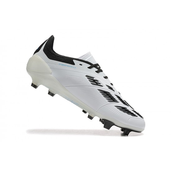 Tienda  Adidas Predator Accuracy FG Blanco y Negro Hombre Zapatos De Futbol