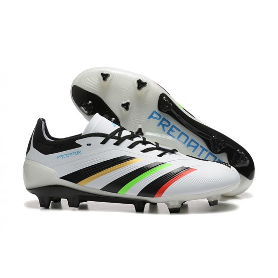 Tienda  Adidas Predator Accuracy FG Blanco y Negro Hombre Zapatos De Futbol