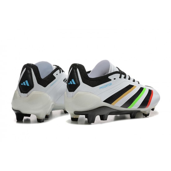 Tienda  Adidas Predator Accuracy FG Blanco y Negro Hombre Zapatos De Futbol