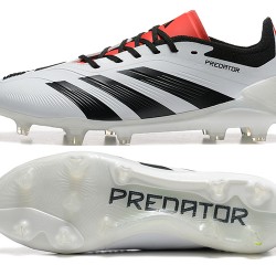 Adidas Predator Accuracy FG Blanco y Rojo Hombre Zapatos De Futbol