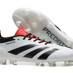 Adidas Predator Accuracy FG Blanco y Rojo Hombre Zapatos De Futbol