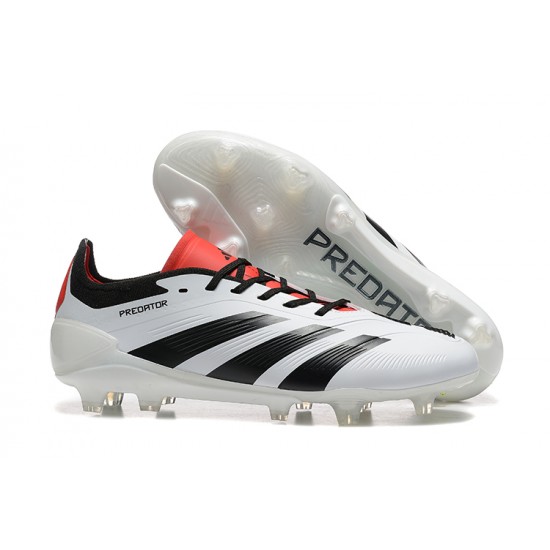 Descubrir  Adidas Predator Accuracy FG Blanco y Rojo Hombre Zapatos De Futbol