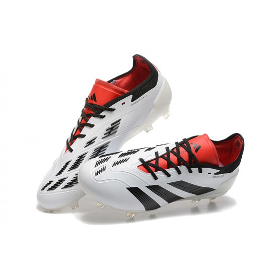 Descubrir  Adidas Predator Accuracy FG Blanco y Rojo Hombre Zapatos De Futbol