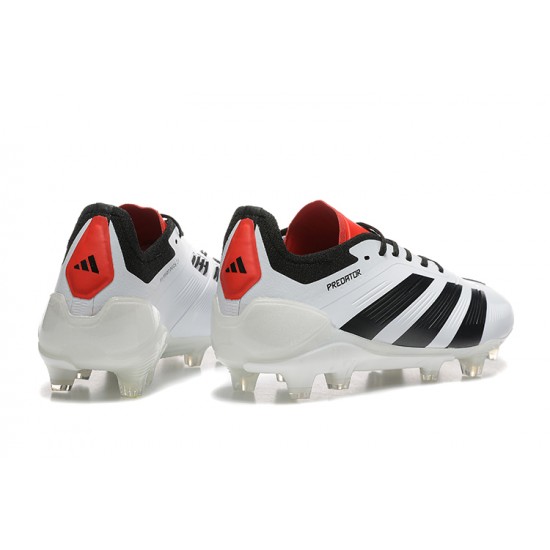 Descubrir  Adidas Predator Accuracy FG Blanco y Rojo Hombre Zapatos De Futbol