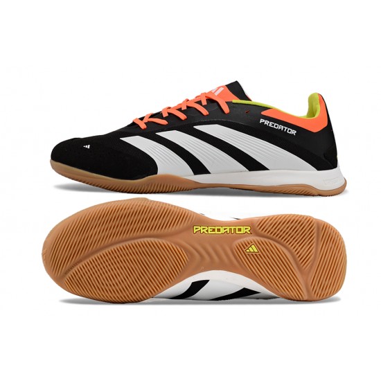 Alta calidad Hombre/Mujer Adidas Predator 24 Elite IC Negro Brown Zapatos De Futbol