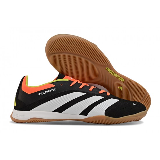 Alta calidad Hombre/Mujer Adidas Predator 24 Elite IC Negro Brown Zapatos De Futbol