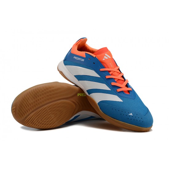 Alta calidad Hombre/Mujer Adidas Predator 24 Elite IC Azul Brown Zapatos De Futbol