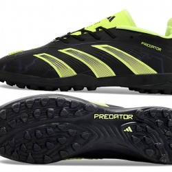 Hombre/Mujer Adidas Predator 24 Elite TF Negro Amarillo Zapatos De Futbol