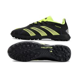 Hombre/Mujer Adidas Predator 24 Elite TF Negro Amarillo Zapatos De Futbol