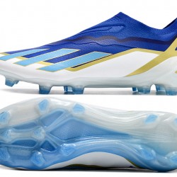 Adidas X CRAZYFAST.1 FG Azul Blanco Hombre Zapatos De Futbol
