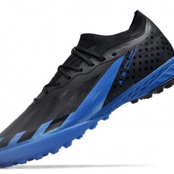 Adidas X Speedportal.1 TF Negro Azul Hombre Zapatos De Futbol