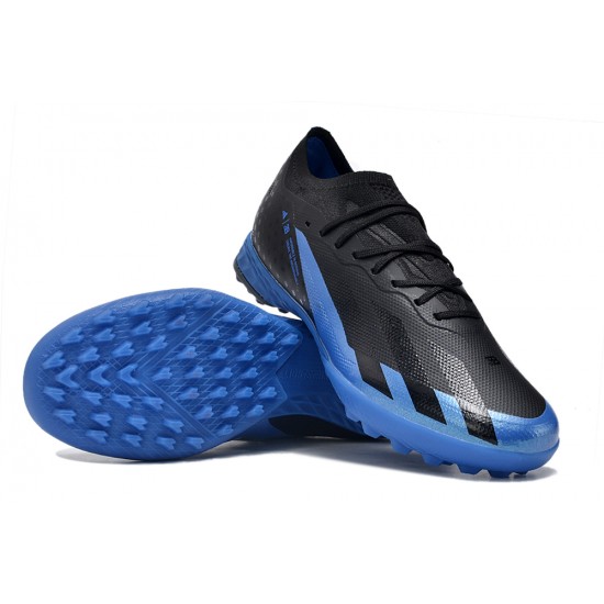 Mejor calidad  Adidas X Speedportal.1 TF Negro Azul Hombre Zapatos De Futbol