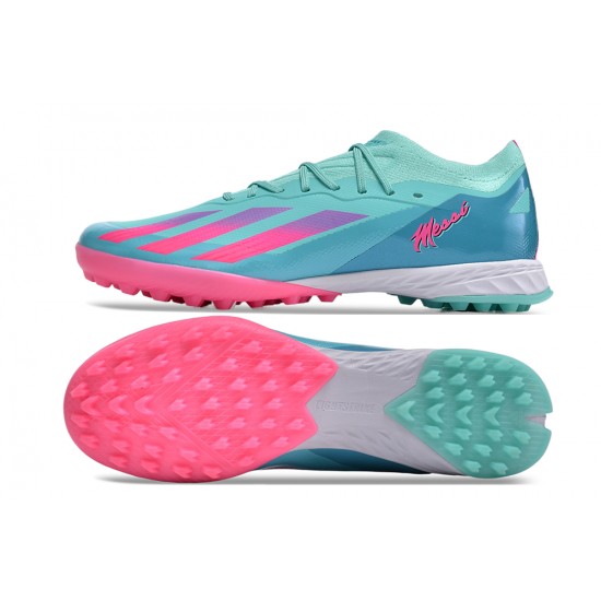 Calidad superior  Adidas X Speedportal.1 TF Azul Rosa Hombre Zapatos De Futbol