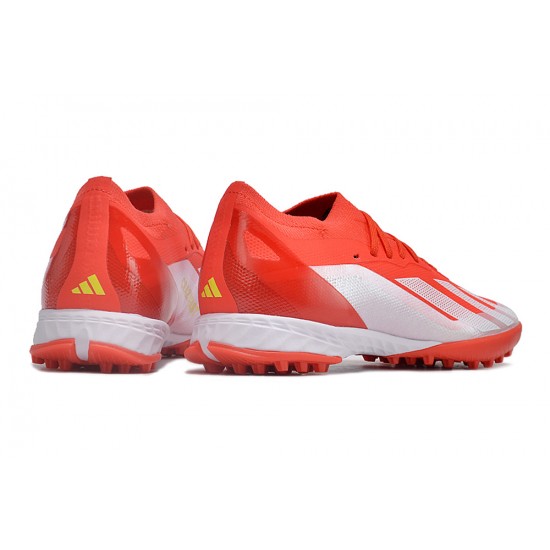 Alta calidad Adidas X Speedportal.1 TF Rojo y Blanco Hombre Zapatos De Futbol