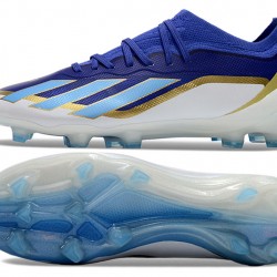 Hombre/Mujer Adidas X Speedportal.1 FG Azul y Blanco Zapatos De Futbol