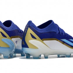 Hombre/Mujer Adidas X Speedportal.1 FG Azul y Blanco Zapatos De Futbol