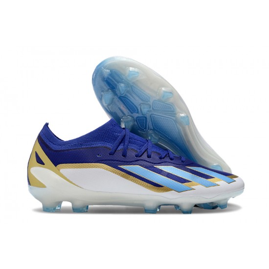 Descubrir  Hombre/Mujer Adidas X Speedportal.1 FG Azul y Blanco Zapatos De Futbol