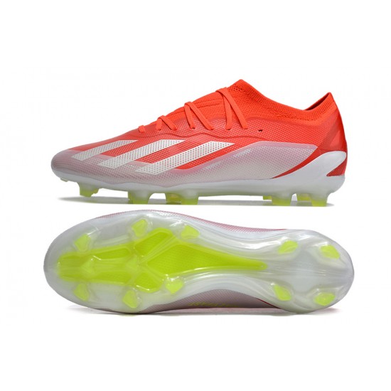 Mejor calidad  Hombre/Mujer Adidas X Speedportal.1 FG Rojo Blanco Zapatos De Futbol