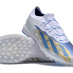Hombre/Mujer Adidas X Speedportal.1 TF Blanco Oro Zapatos De Futbol