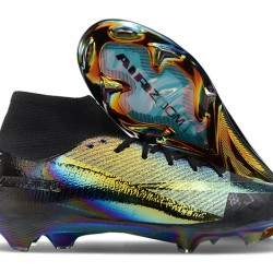 Nike Mercurial Superfly 10 Elite FG Negro Oro Hombre Zapatos De Futbol