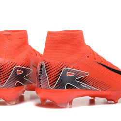 Nike Mercurial Superfly 10 Elite FG Negro y Rojo Hombre Zapatos De Futbol