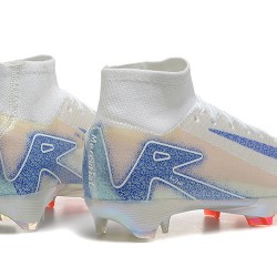 Nike Mercurial Superfly 10 Elite FG Azul y Blanco Hombre Zapatos De Futbol