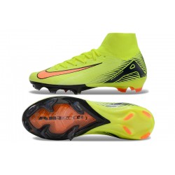 Nike Mercurial Superfly 10 Elite FG Chartreuse y Naranja Hombre Zapatos De Futbol