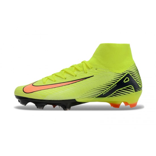 Tienda  Nike Mercurial Superfly 10 Elite FG Chartreuse y Naranja Hombre Zapatos De Futbol