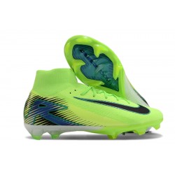 Nike Mercurial Superfly 10 Elite FG Verde y Negro Hombre Zapatos De Futbol