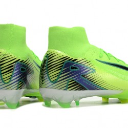 Nike Mercurial Superfly 10 Elite FG Verde y Negro Hombre Zapatos De Futbol