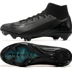 Nike Mercurial Superfly 10 Elite FG Hombre Negro y Gris Zapatos De Futbol