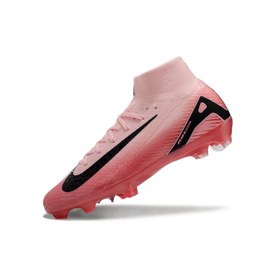 Calidad superior  Nike Mercurial Superfly 10 Elite FG Hombre Negro annd Rosa Zapatos De Futbol