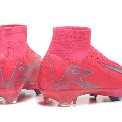 Nike Mercurial Superfly 10 Elite FG Hombre Rosa Azul Zapatos De Futbol