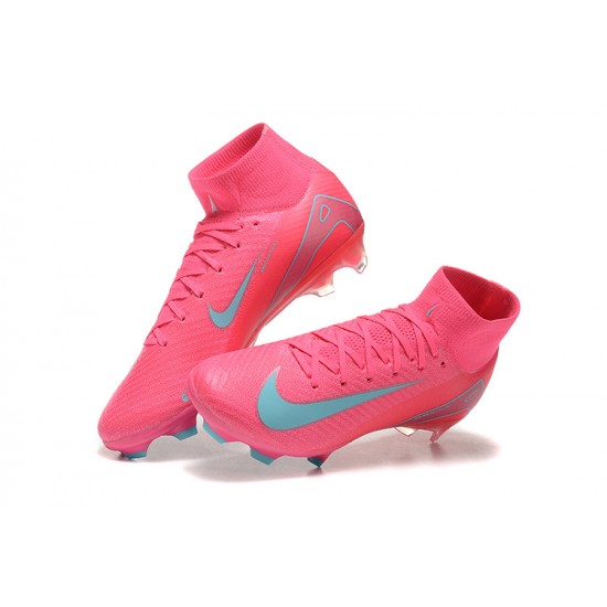 Mejor calidad  Nike Mercurial Superfly 10 Elite FG Hombre Rosa Azul Zapatos De Futbol