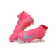 Mejor calidad  Nike Mercurial Superfly 10 Elite FG Hombre Rosa Azul Zapatos De Futbol
