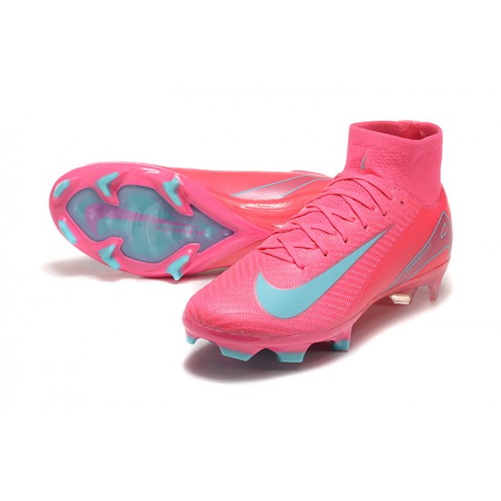 Mejor calidad  Nike Mercurial Superfly 10 Elite FG Hombre Rosa Azul Zapatos De Futbol