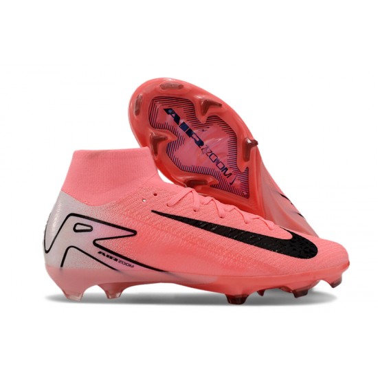 Mejor calidad  Nike Mercurial Superfly 10 Elite FG Hombre Rosa y Negro Zapatos De Futbol