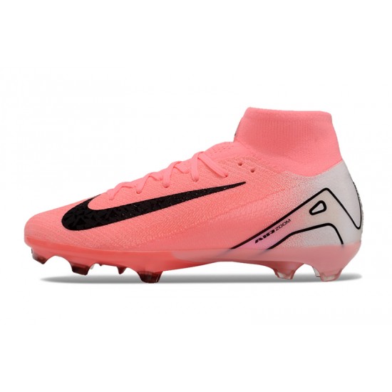 Mejor calidad  Nike Mercurial Superfly 10 Elite FG Hombre Rosa y Negro Zapatos De Futbol