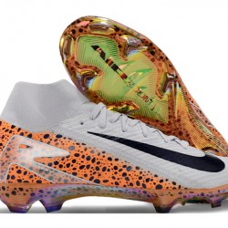 Nike Mercurial Superfly 10 Elite FG Hombre Blanco y Naranja Zapatos De Futbol