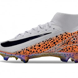 Nike Mercurial Superfly 10 Elite FG Hombre Blanco y Naranja Zapatos De Futbol