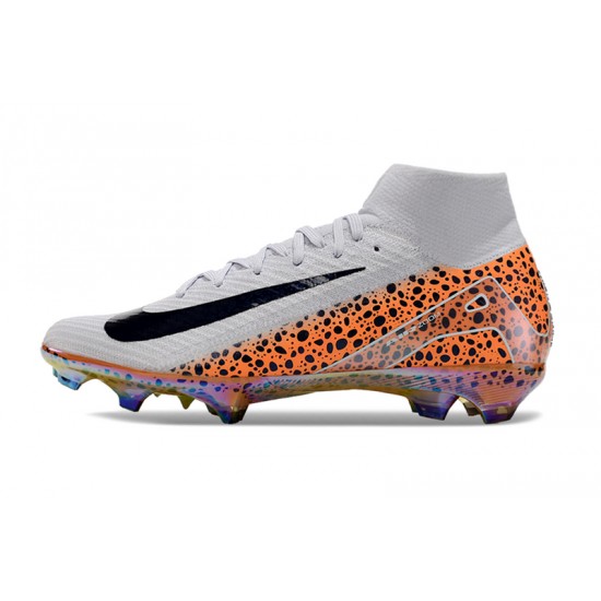 Comprar  Nike Mercurial Superfly 10 Elite FG Hombre Blanco y Naranja Zapatos De Futbol