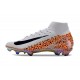 Comprar  Nike Mercurial Superfly 10 Elite FG Hombre Blanco y Naranja Zapatos De Futbol