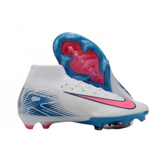 Comprar  Nike Mercurial Superfly 10 Elite FG Hombre Blanco y Rosa Zapatos De Futbol