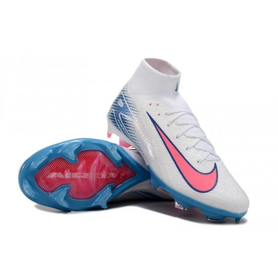 Comprar  Nike Mercurial Superfly 10 Elite FG Hombre Blanco y Rosa Zapatos De Futbol
