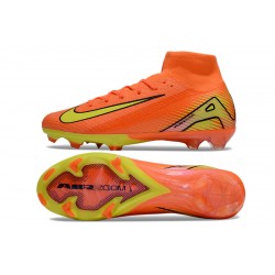 Nike Mercurial Superfly 10 Elite FG Hombre Amarillo y Naranja Zapatos De Futbol