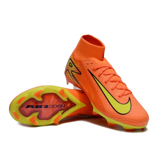 Descubrir  Nike Mercurial Superfly 10 Elite FG Hombre Amarillo y Naranja Zapatos De Futbol