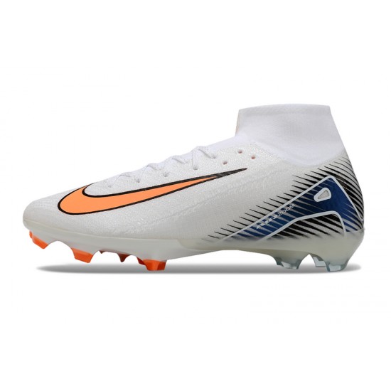 Mejor calidad  Nike Mercurial Superfly 10 Elite FG Naranja Blanco Hombre Zapatos De Futbol
