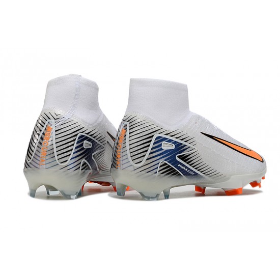 Mejor calidad  Nike Mercurial Superfly 10 Elite FG Naranja Blanco Hombre Zapatos De Futbol